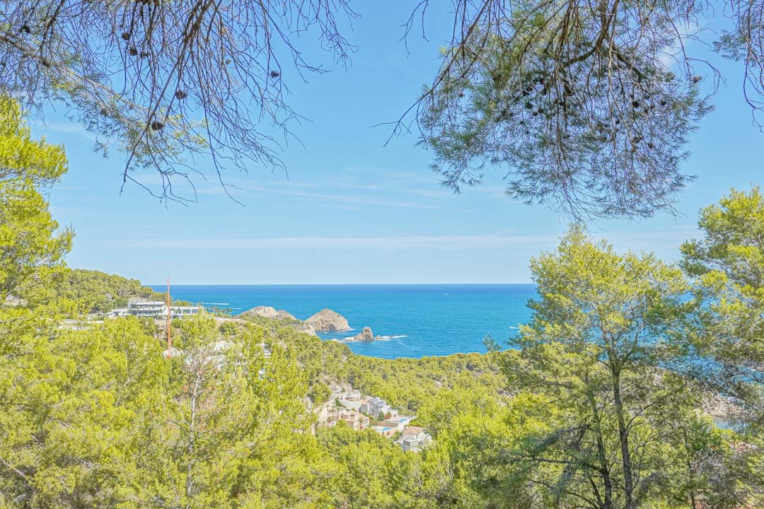 6292JAV Grundstück mit fantastischem Meerblick zu verkaufen in Portichol, Jávea