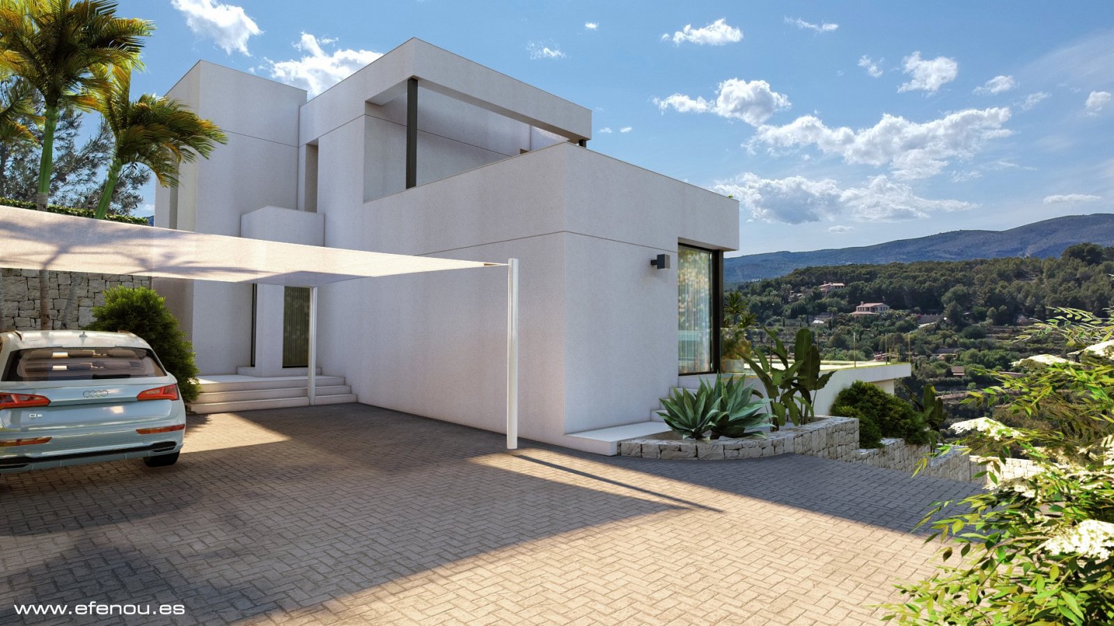 4473CAL Neu gebaute Villa mit Panoramablick zum Verkauf in Calpe