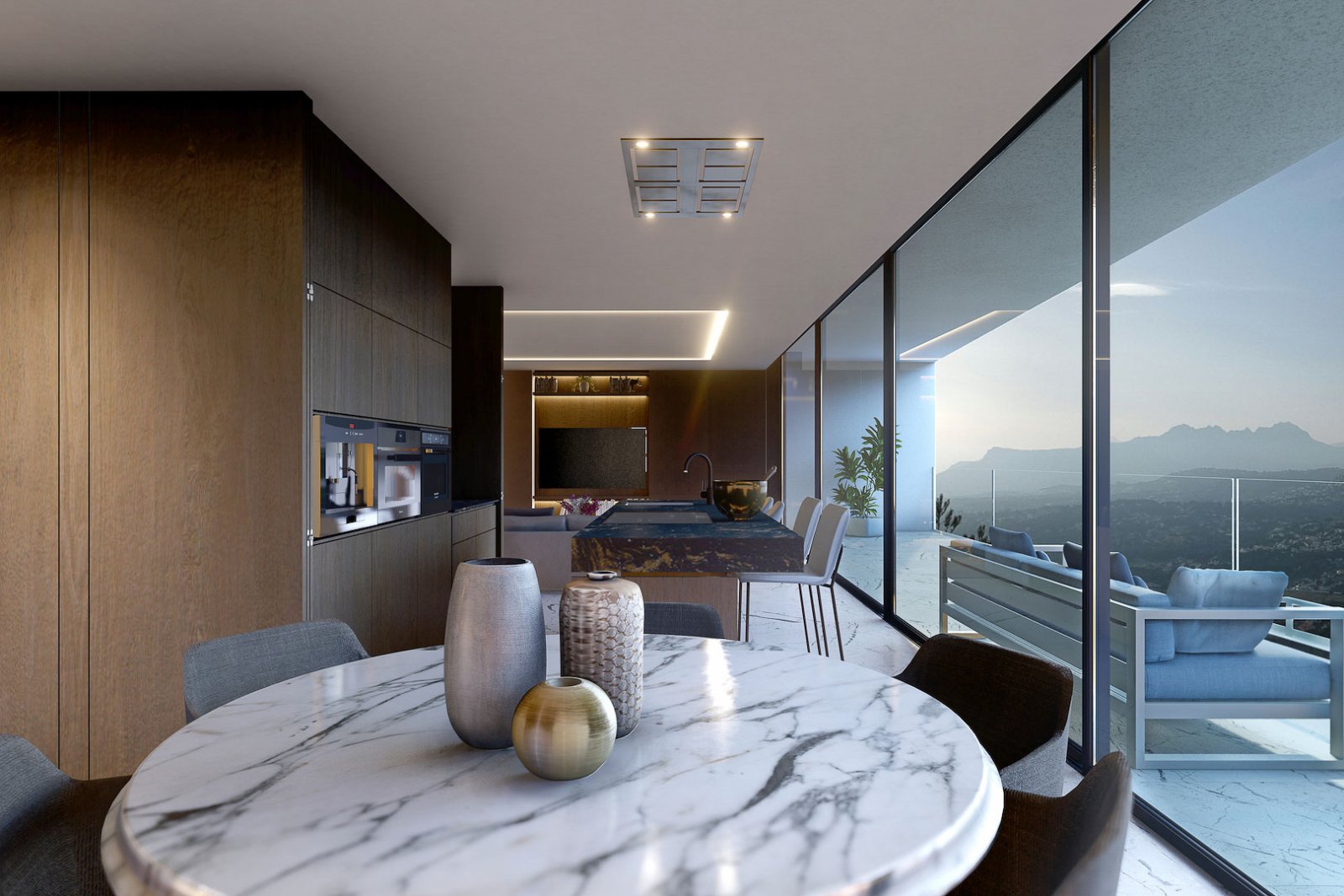 8235MOR Designprojekt mit Baugenehmigung mit Panoramablick auf das Meer und die Berge in Moraira zu verkaufen.