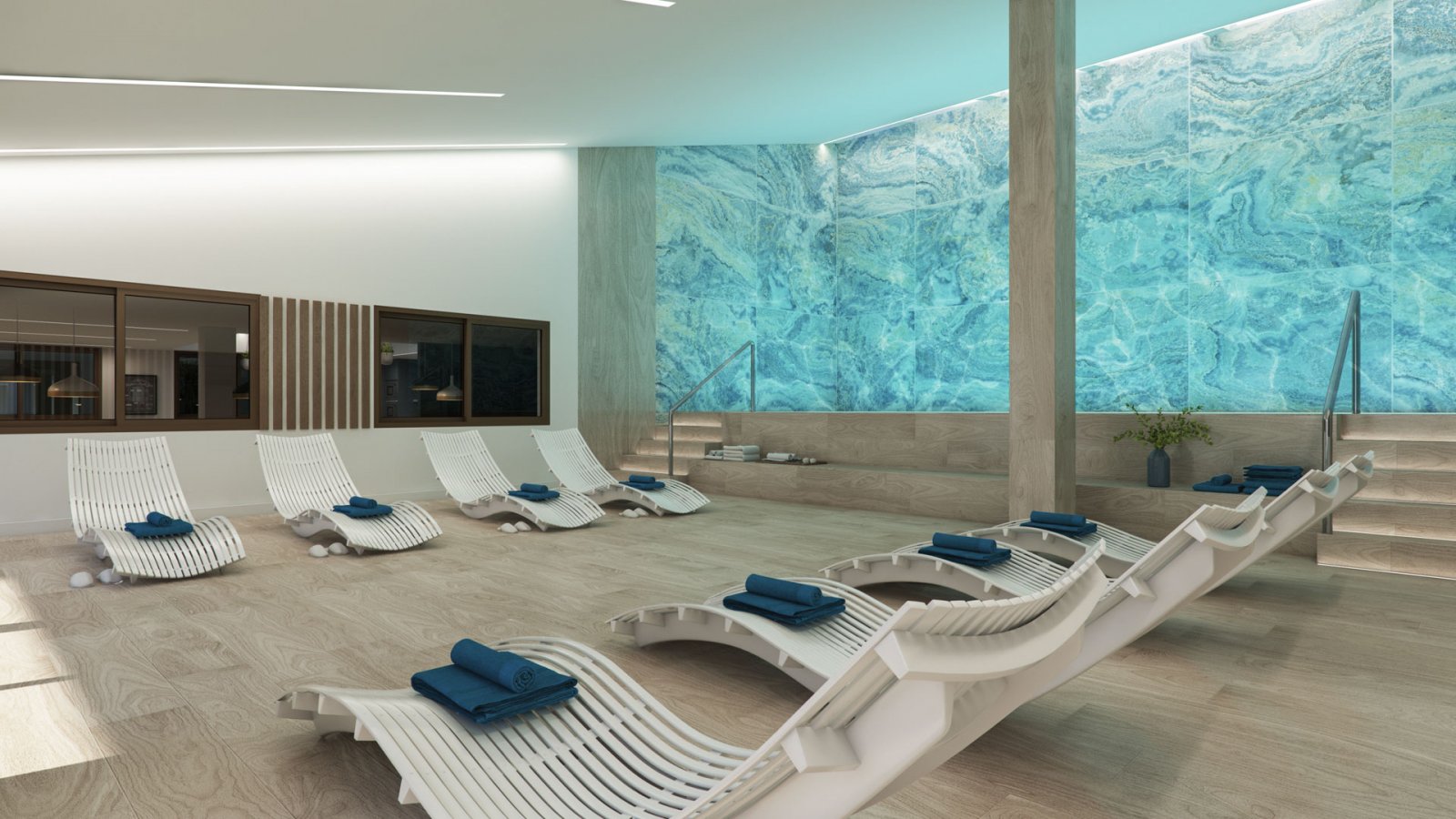 Wohnung mit Garten und Meerblick zum Verkauf in Wohnanlage in Finestrat