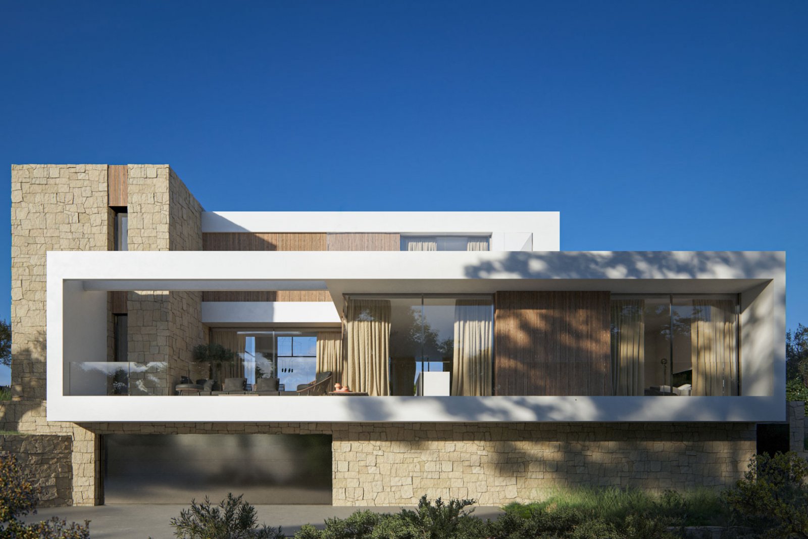 8300MOR Moderne Villa im Bau mit Panoramablick auf das Meer zum Verkauf in Moraira.