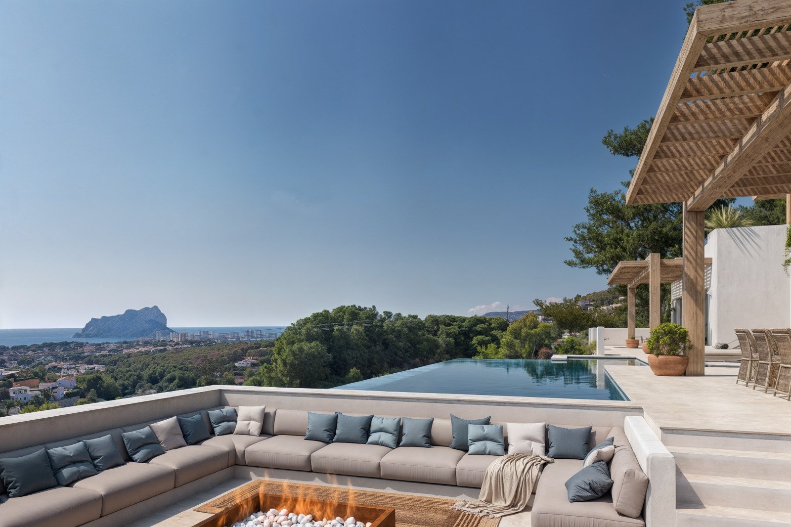 4587BEN Luxuriöse Neubauvilla mit Meerblick zum Verkauf in Benissa