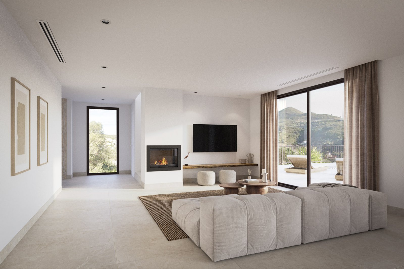 4599ALC Villenprojekt im ibizenkischen Stil mit Lizenz zum Verkauf in Alcalalí,