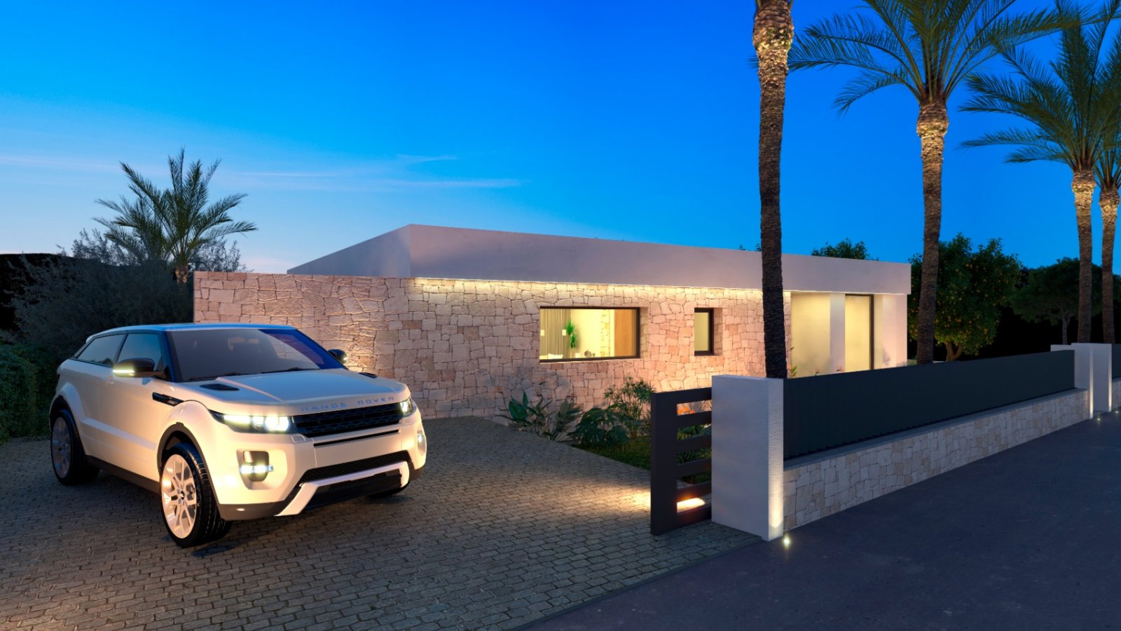 3628DEN Moderne, neu erbaute Villa mit Lizenz und Meerblick, zu verkaufen in Denia.