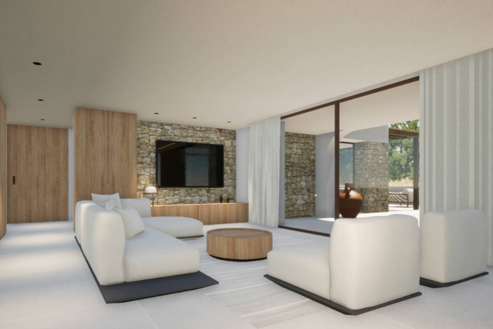 C4XY8166MOR Projekt zum Verkauf einer modernen Villa 1 km von El Portet und dem Zentrum von Moraira, Teulada.