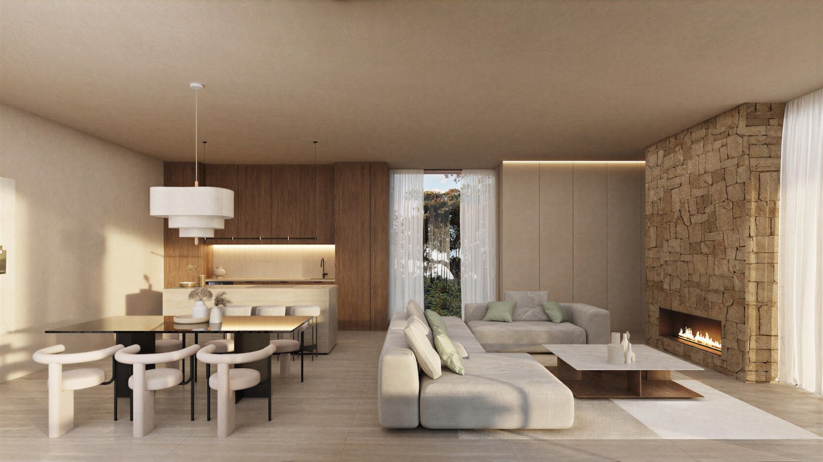 4613BEN Villenprojekt mit Meerblick, nur einen Steinwurf vom Strand La Fustera entfernt.