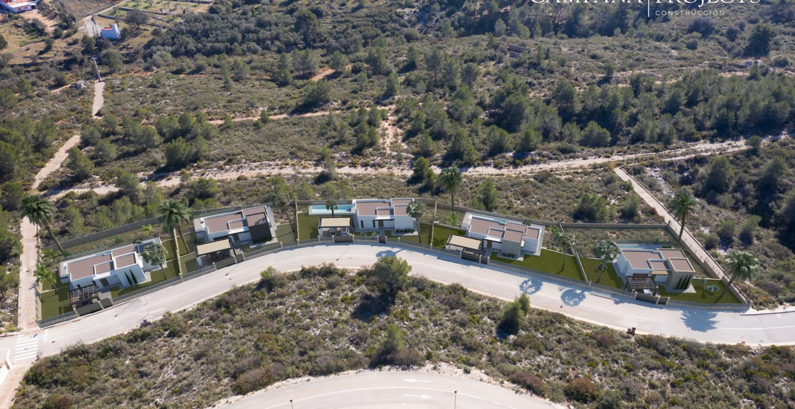 3578PED Moderne Neubauvilla im Erdgeschoss zu verkaufen in Pedreguer