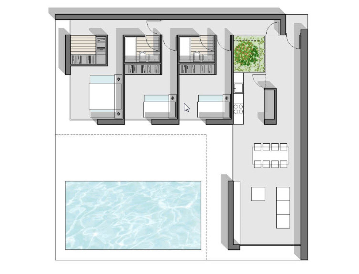 3315PED Moderne Neubauvilla in Pedreguer zu verkaufen