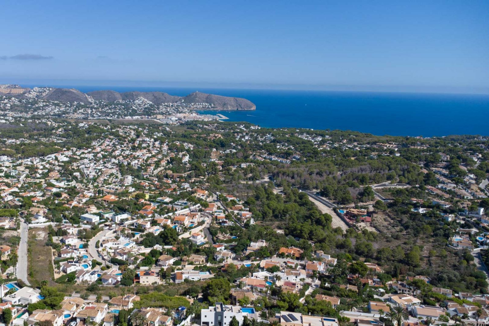 8300MOR Moderne Villa im Bau mit Panoramablick auf das Meer zum Verkauf in Moraira.