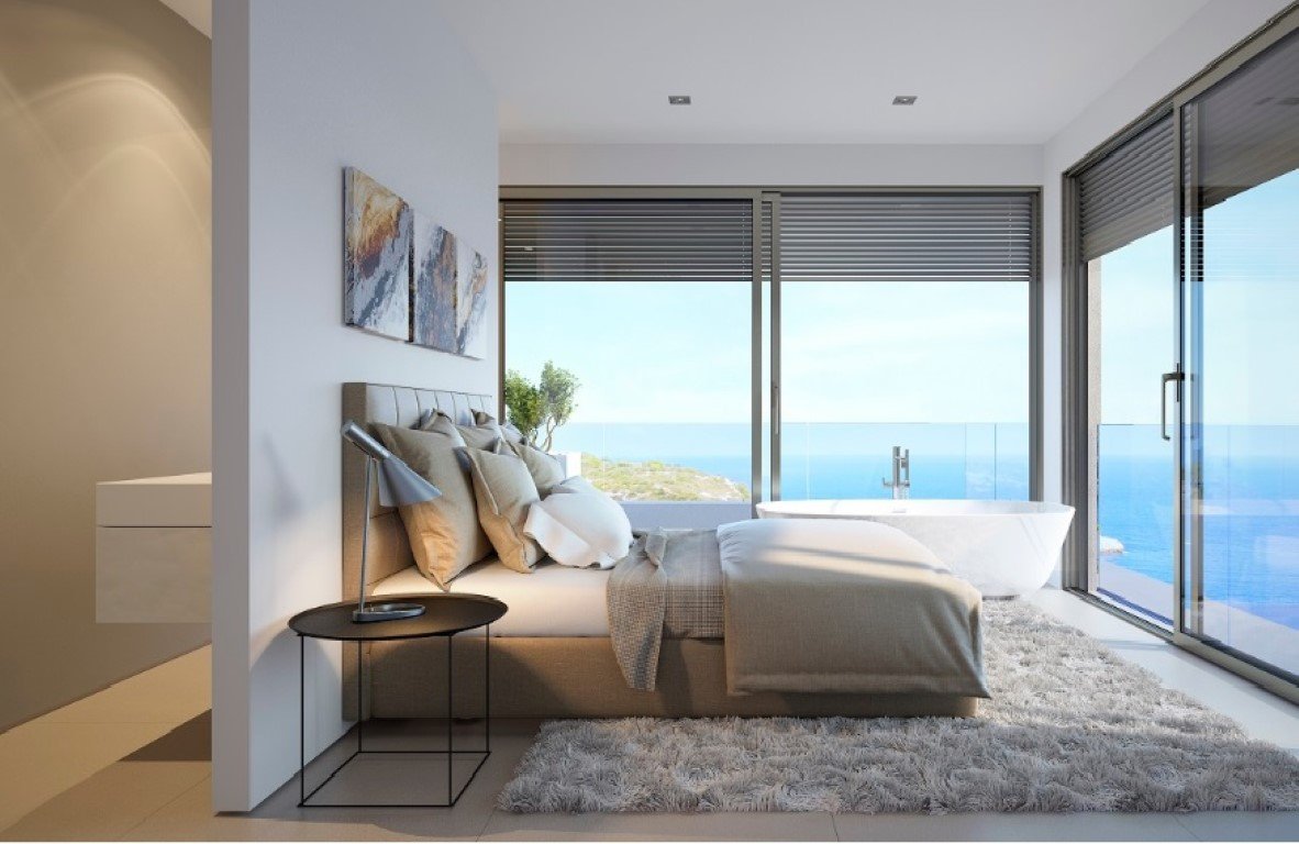 6295JAV Schöne Neubauvilla mit Meerblick in Javea zu verkaufen