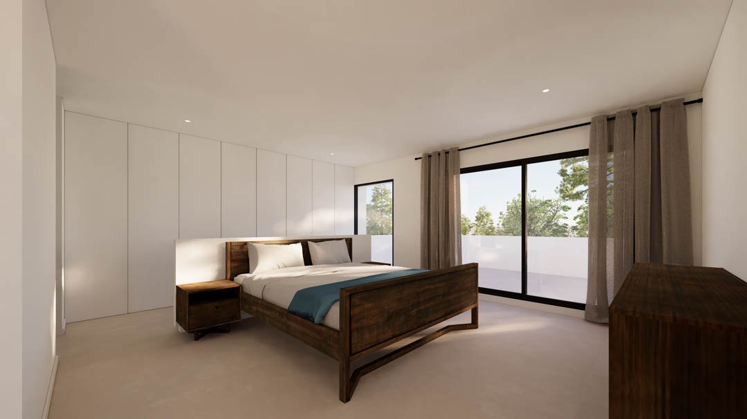 7120MOR Ibiza-Villa-Projekt mit Lizenz in Meeresnähe zum Verkauf in Moraira.