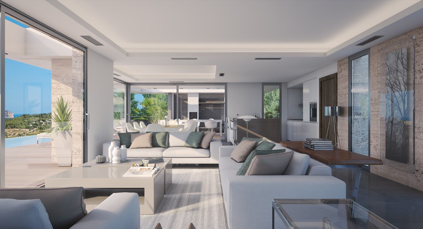 3382JAV Neu gebaute Villa mit Meerblick in Javea zu verkaufen