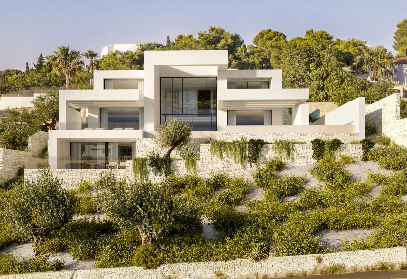 3299JAV Moderne Luxusvilla mit Meerblick zu verkaufen in Javea