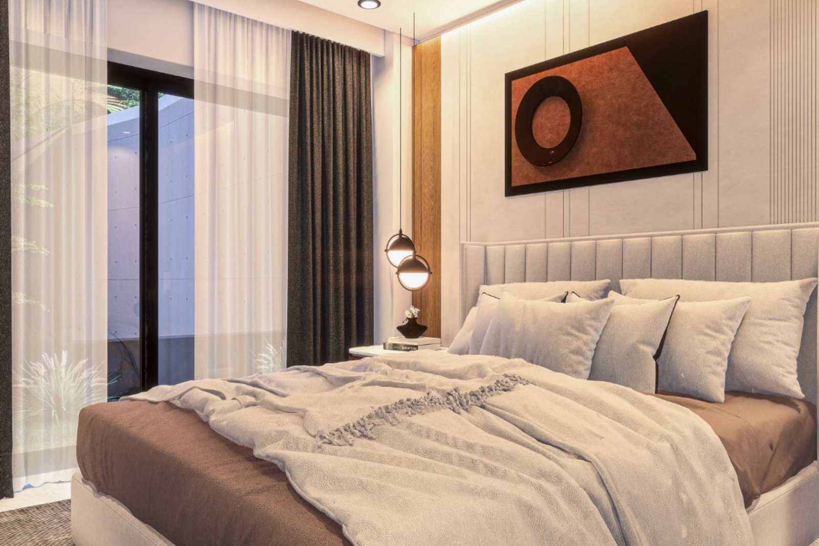 8185PED Komplex im Bau befindlicher unabhängiger Villen mit privatem Pool und teilweisem Meerblick zum Verkauf in Pedreguer.