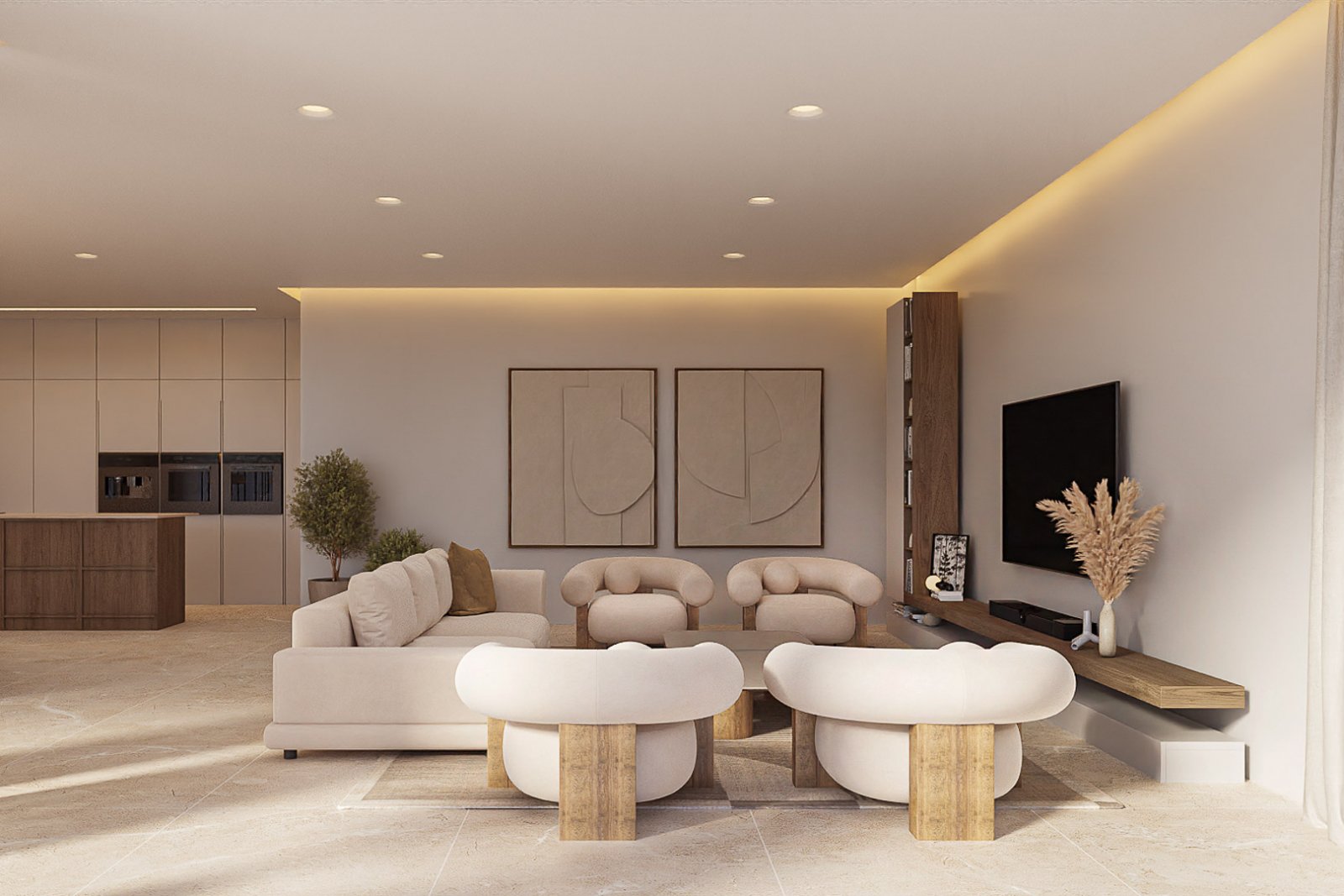 8219MOR Modernes Villenprojekt zum Verkauf in El Tesoro, Moraira.