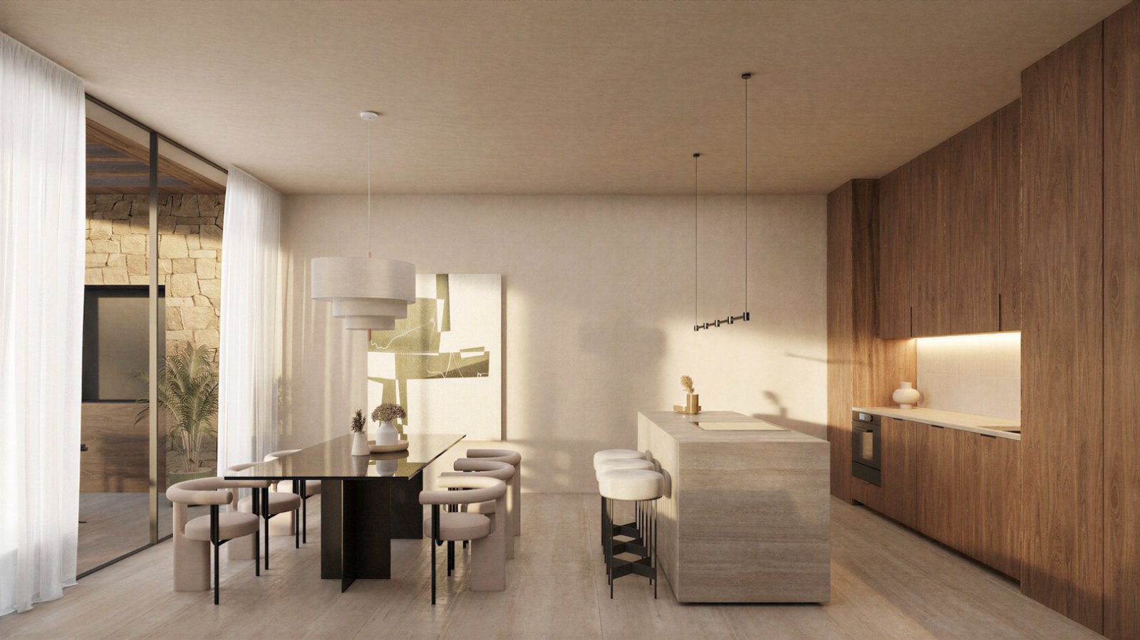 4613BEN Villenprojekt mit Meerblick, nur einen Steinwurf vom Strand La Fustera entfernt.