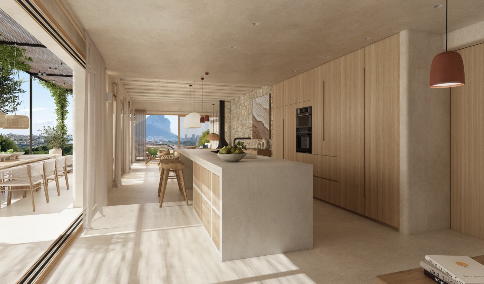 3631CAL Wunderschöne mediterrane Neubauvilla mit Meerblick zum Verkauf in Calpe