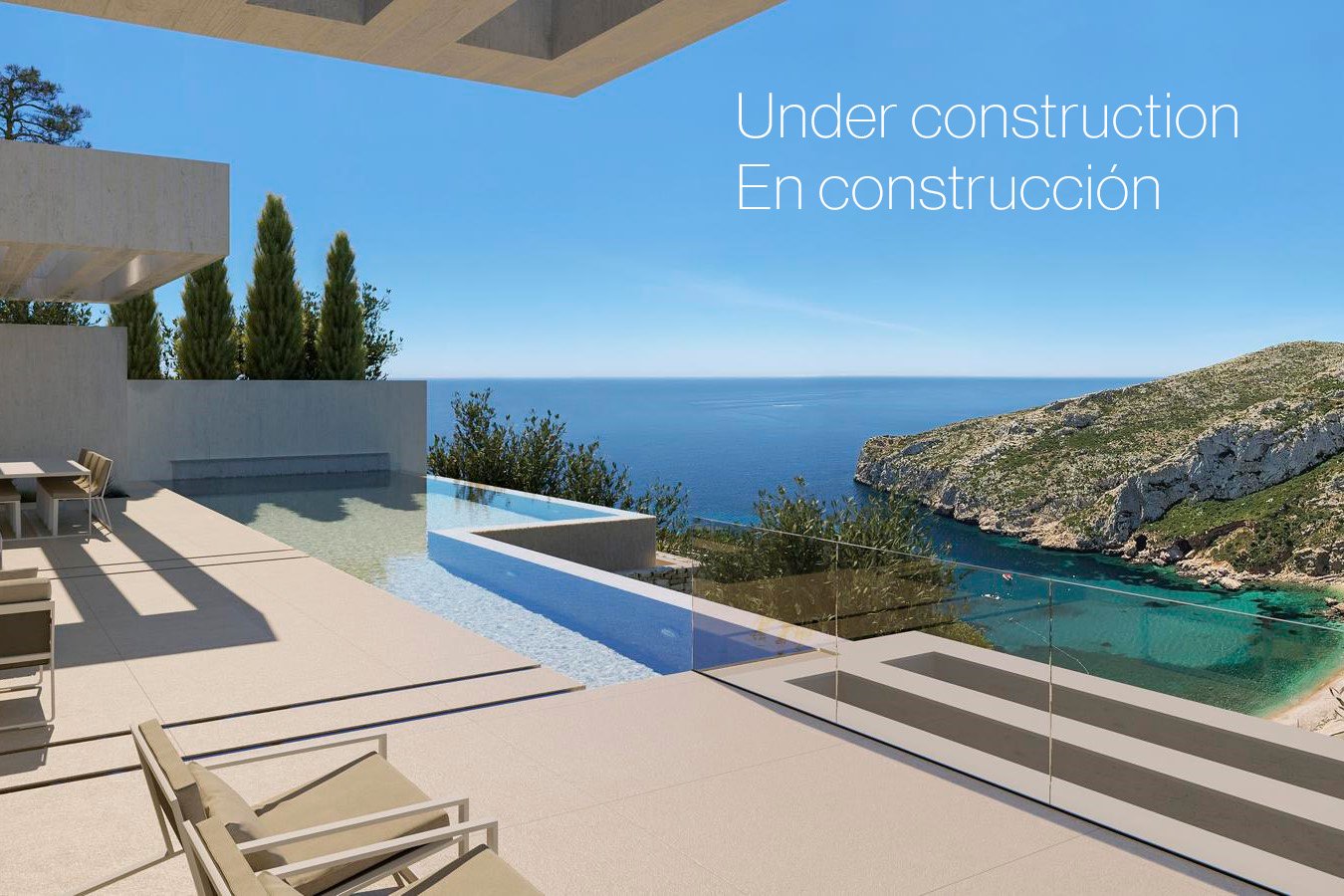 3299JAV Moderne Luxusvilla mit Meerblick zu verkaufen in Javea 
