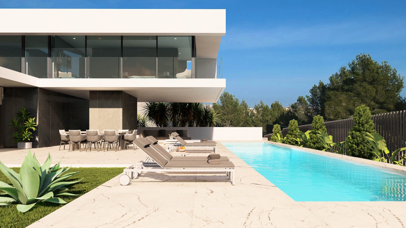8235MOR Designprojekt mit Baugenehmigung mit Panoramablick auf das Meer und die Berge in Moraira zu verkaufen.