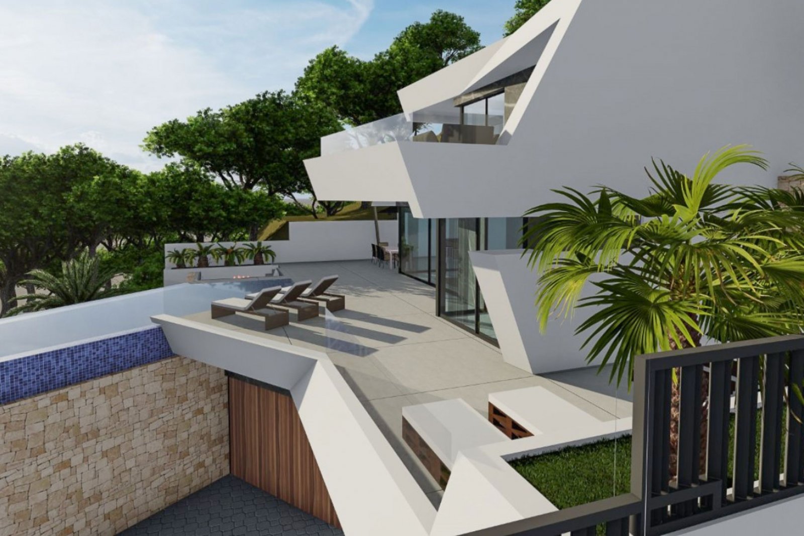 8245CAL Modernes Villenprojekt mit Lizenz zum Verkauf in Calpe.