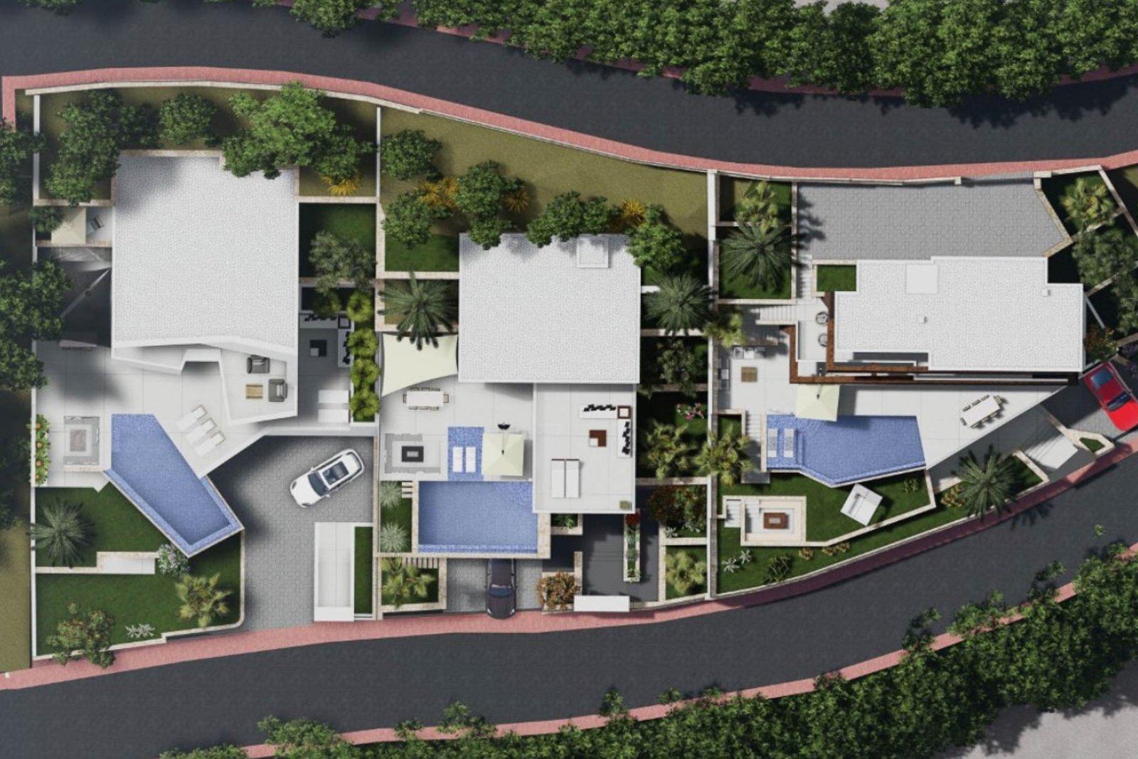 8245CAL Modernes Villenprojekt mit Lizenz zum Verkauf in Calpe.