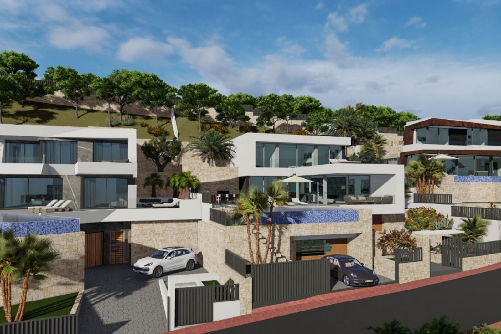 8245CAL Modernes Villenprojekt mit Lizenz zum Verkauf in Calpe.