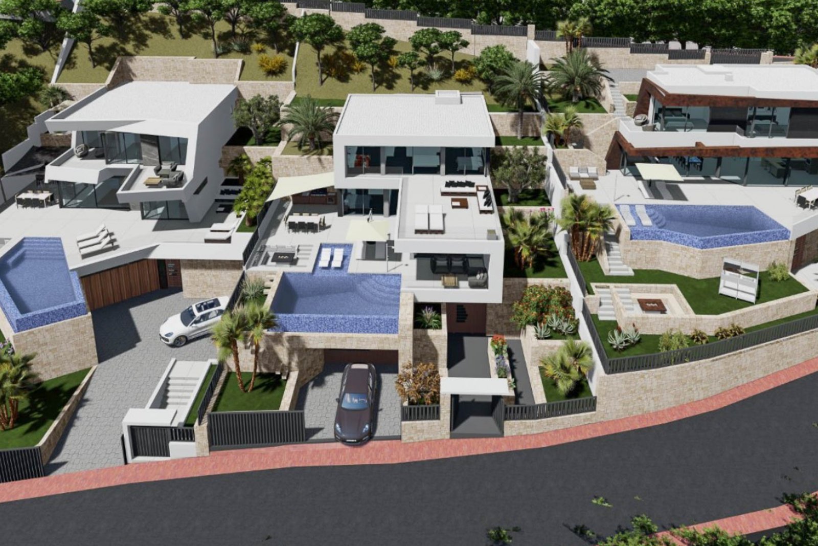 8245CAL Modernes Villenprojekt mit Lizenz zum Verkauf in Calpe.