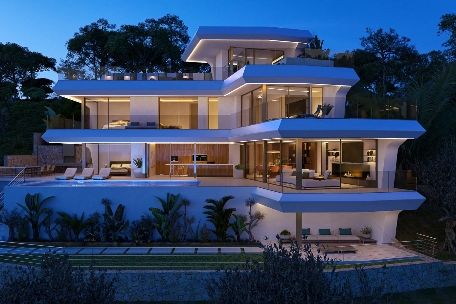 8263ALT Moderne Villa mit Meerblick im Bau zum Verkauf in Altea.