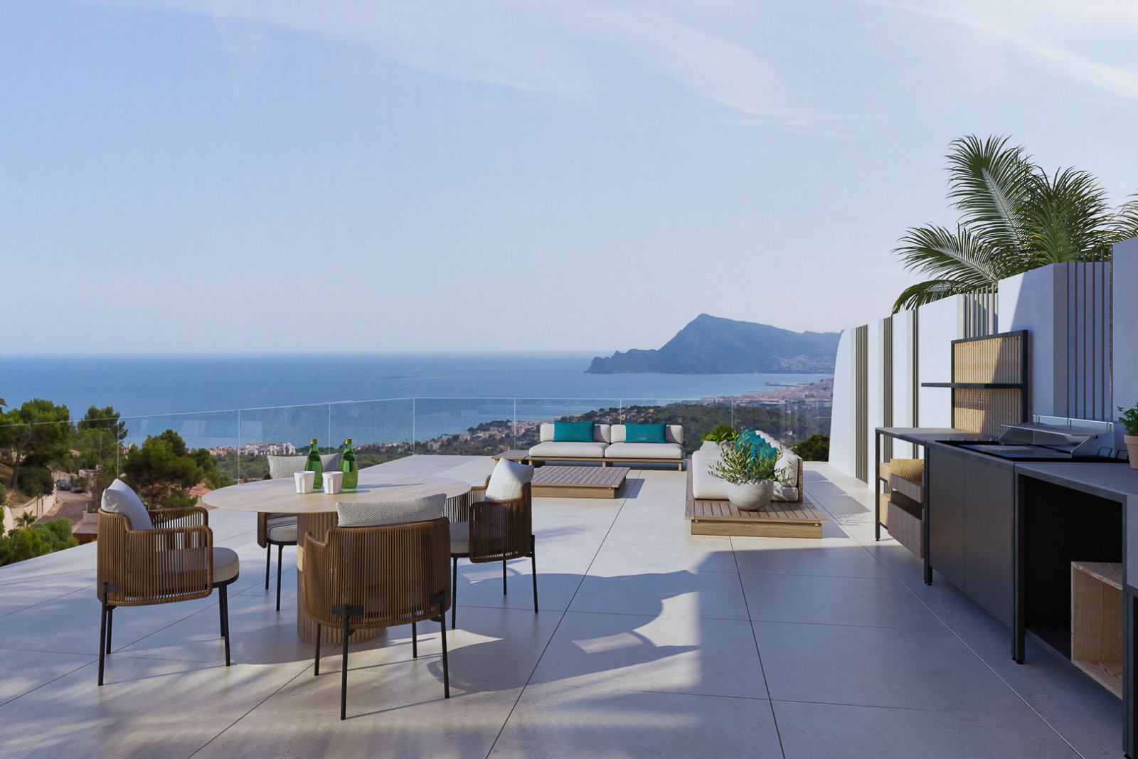 8263ALT Moderne Villa mit Meerblick im Bau zum Verkauf in Altea.