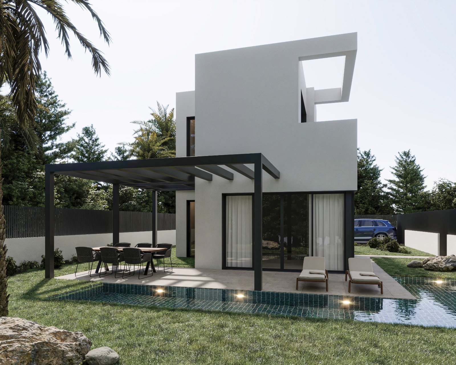 4534ALC Energieeffiziente Neubauvilla in Alcalali mit wunderschönem Talblick