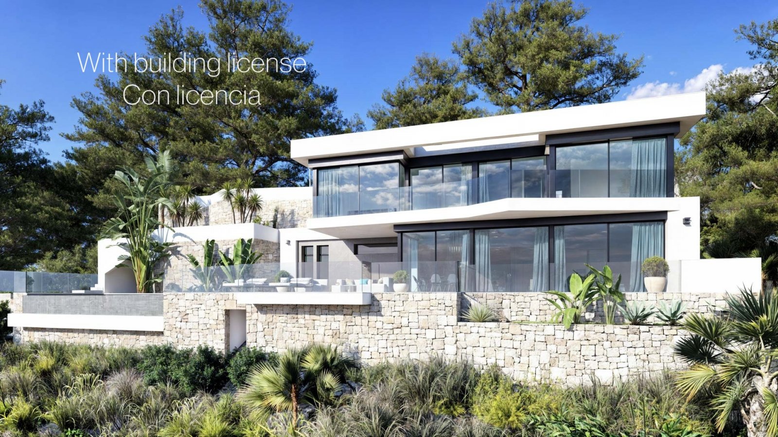 4552BEN Luxuriöse Villa mit Meerblick und Baugenehmigung zum Verkauf in Raco de Galeno 