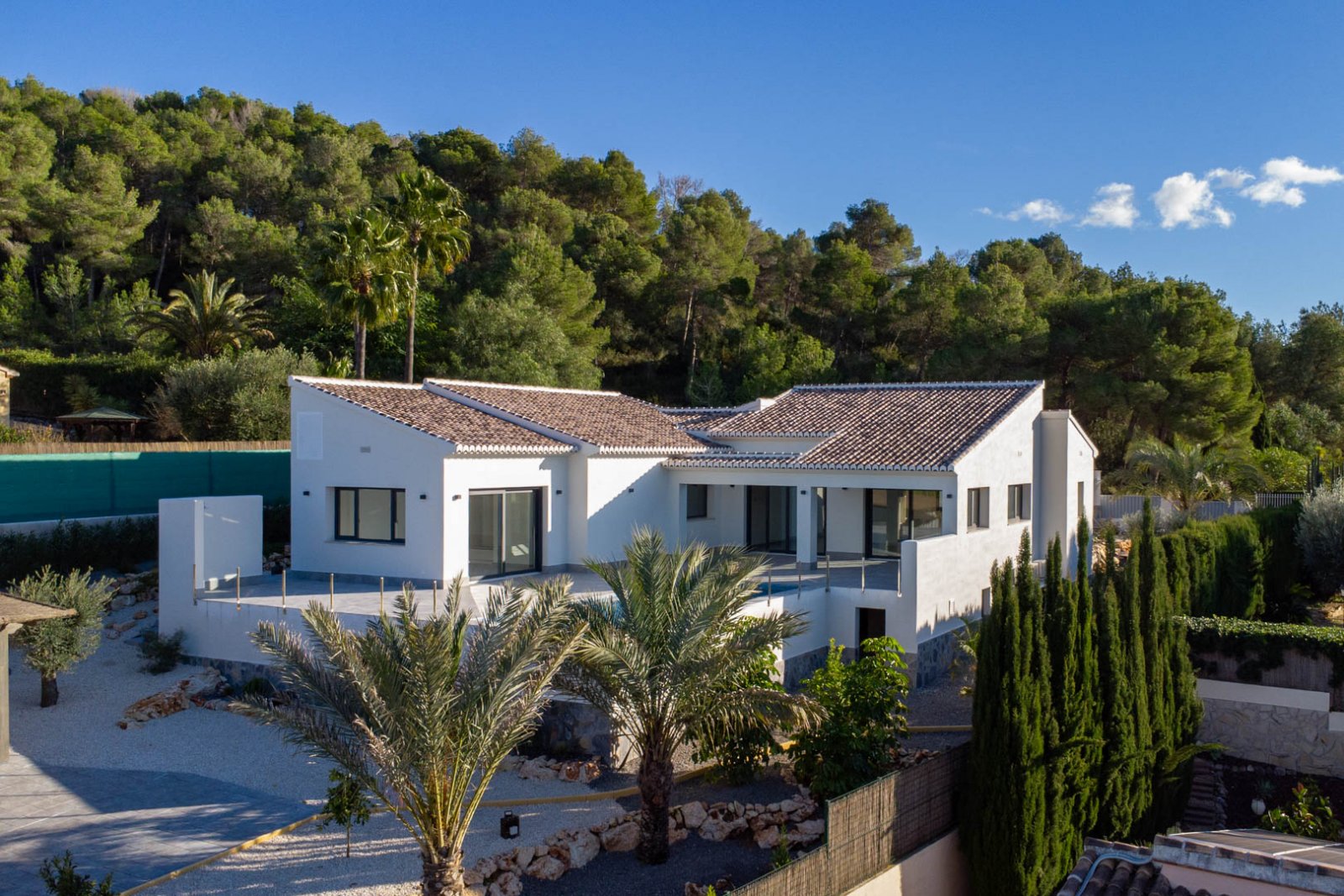 4551JAV Schöne traditionelle Neubauvilla zum Verkauf in Piver, Jávea