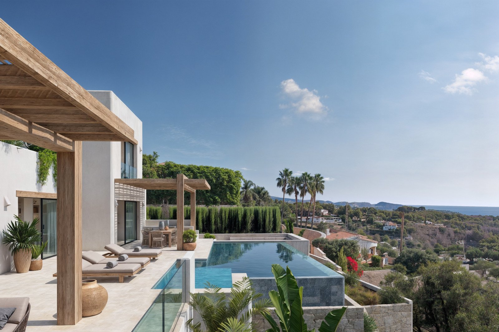 4587BEN Luxuriöse Neubauvilla mit Meerblick zum Verkauf in Benissa 