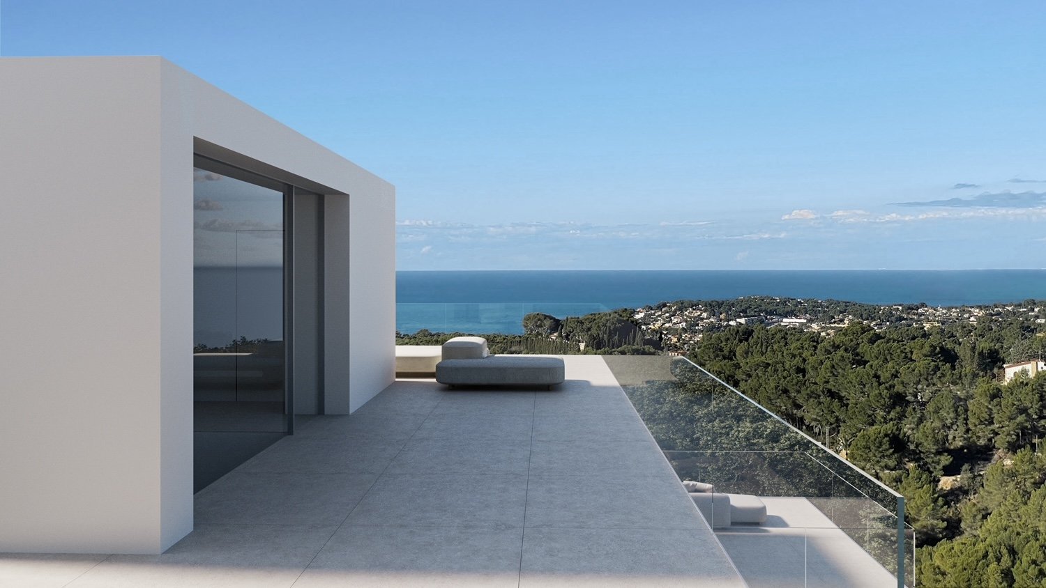 4309BEN Luxuriöse Neubauvilla mit Panoramablick auf das Meer in Benissa zu verkaufen