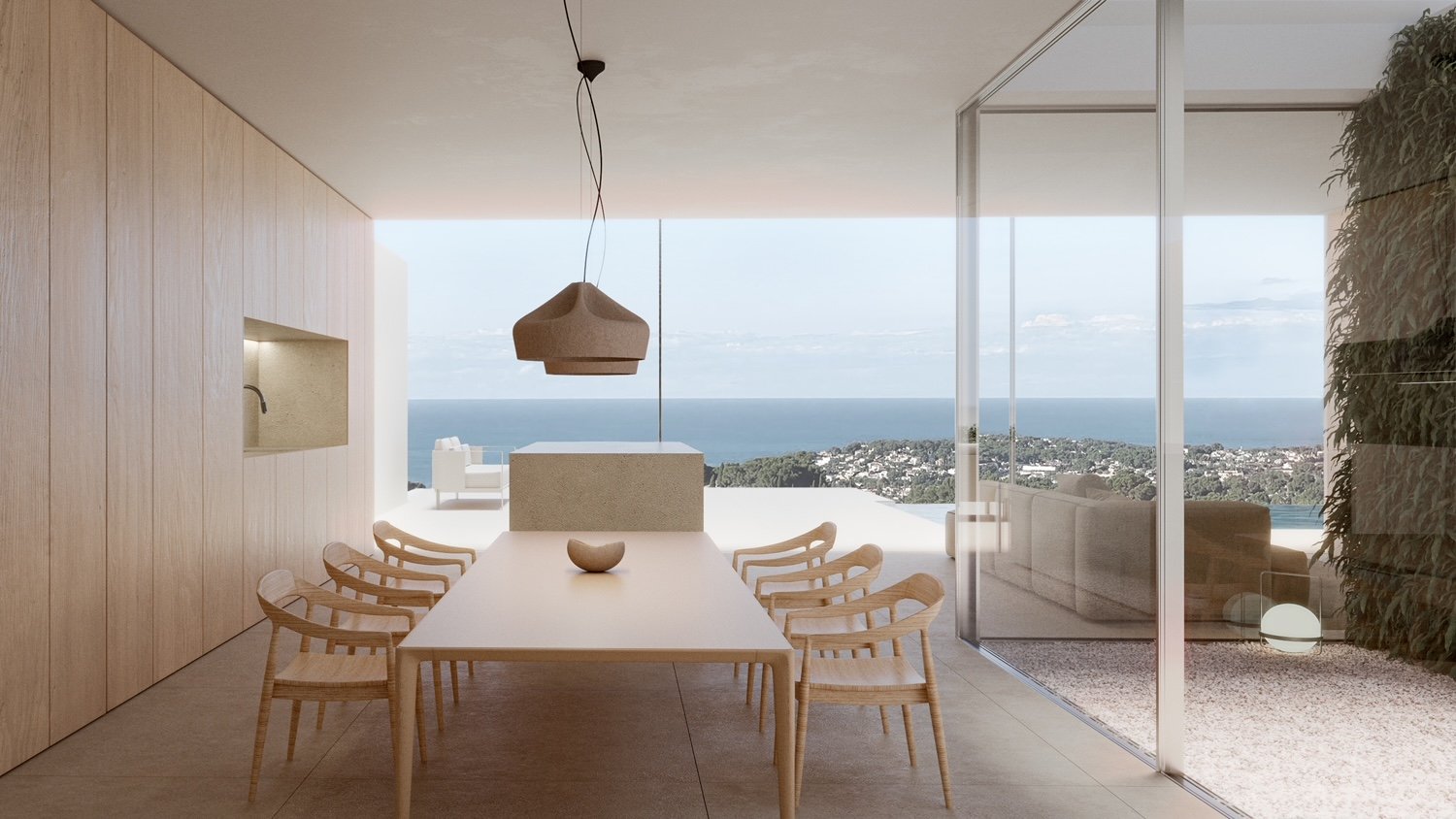 4309BEN Luxuriöse Neubauvilla mit Panoramablick auf das Meer in Benissa zu verkaufen