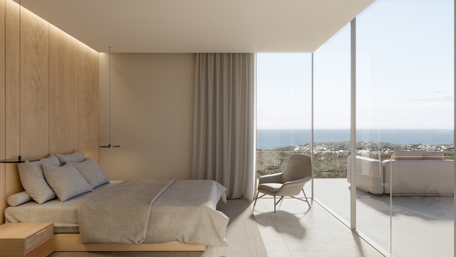 4309BEN Luxuriöse Neubauvilla mit Panoramablick auf das Meer in Benissa zu verkaufen