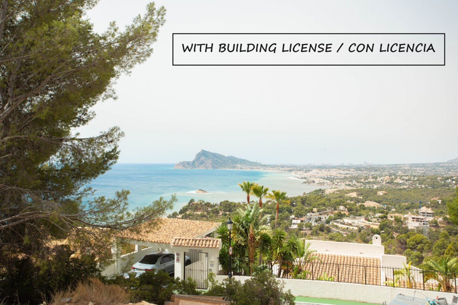 4412ALT Grundstück mit Meerblick und Lizenz zum Verkauf in Altea