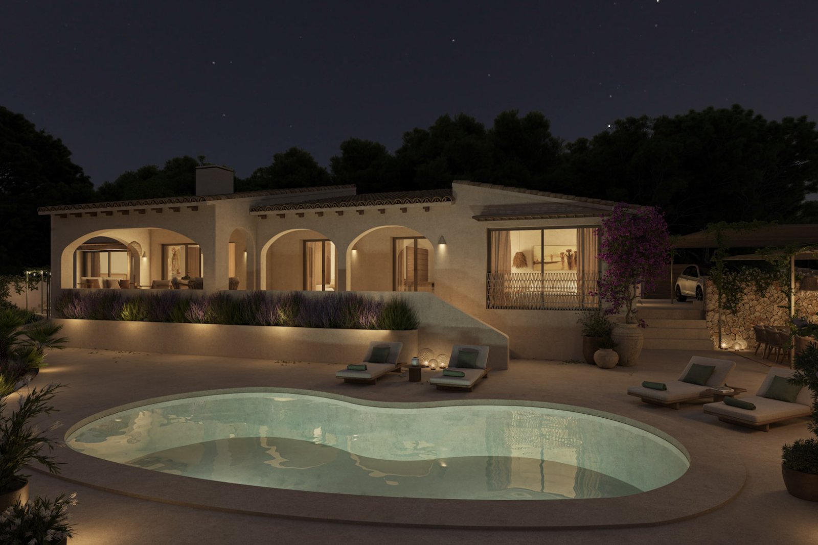 8318BEN Villa mit Renovierungsprojekt und Meerblick in Benissa zu verkaufen.