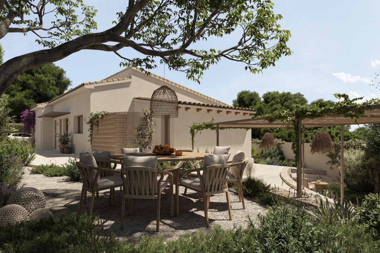 8318BEN Villa mit Renovierungsprojekt und Meerblick in Benissa zu verkaufen.