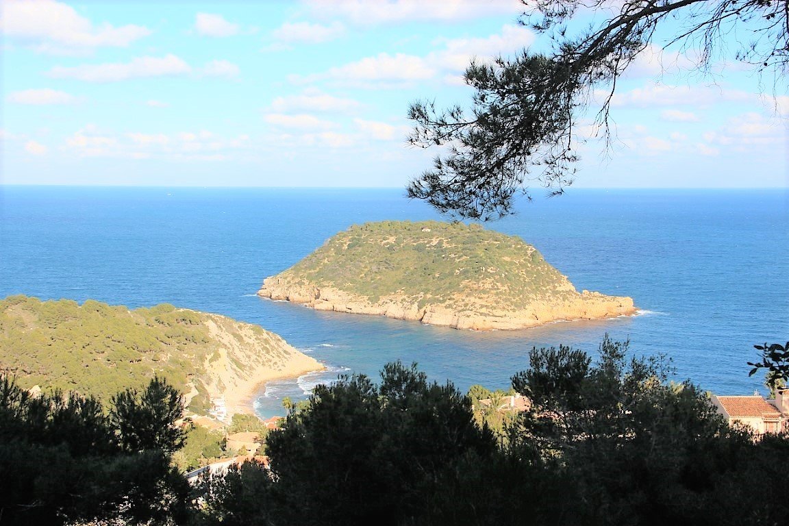 6292JAV Grundstück mit fantastischem Meerblick zu verkaufen in Portichol, Jávea