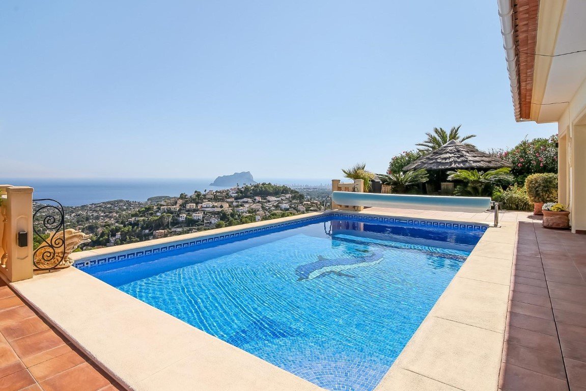C3XY6376MOR Schöne spanische Villa mit Panoramablick auf das Meer zum Verkauf in Moraira