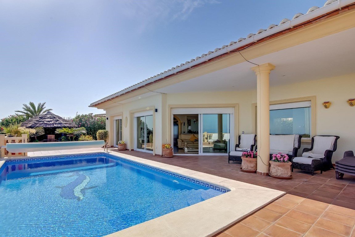 C3XY6376MOR Schöne spanische Villa mit Panoramablick auf das Meer zum Verkauf in Moraira