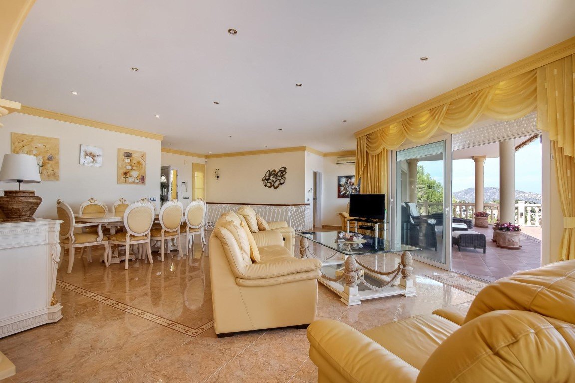 C3XY6376MOR Schöne spanische Villa mit Panoramablick auf das Meer zum Verkauf in Moraira