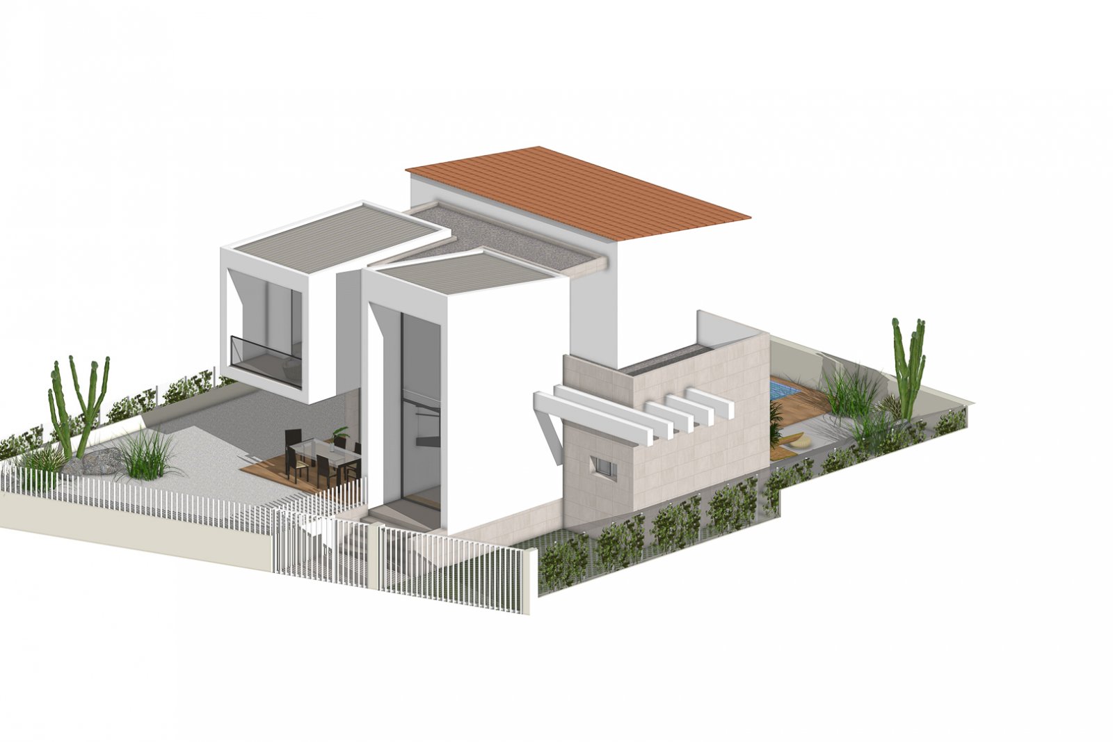 8226NUC Modernes Villenprojekt mit Meerblick in La Nucía zu verkaufen.