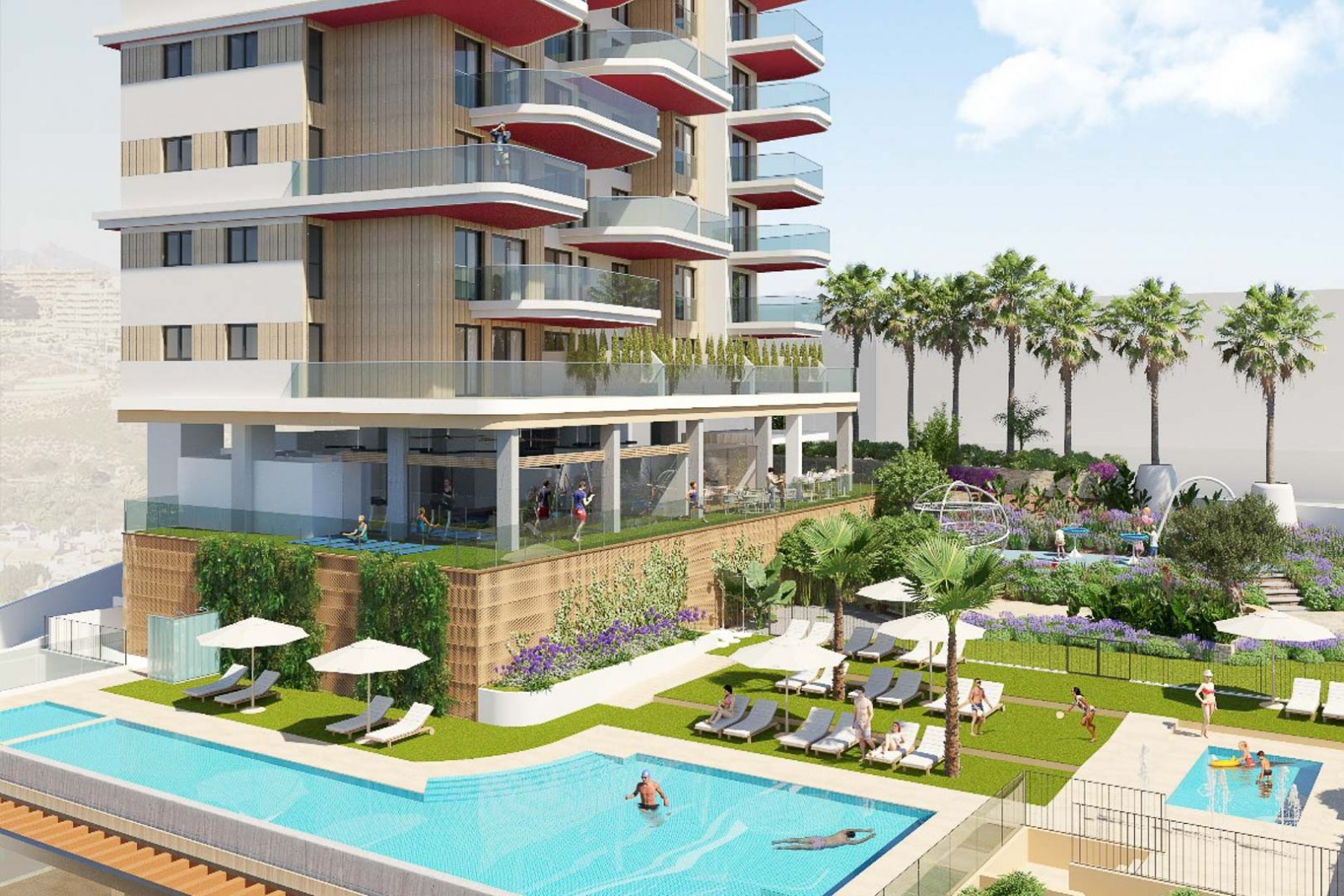 8249CAL Neubau-Wohnungsprojekt zum Verkauf in Calpe.