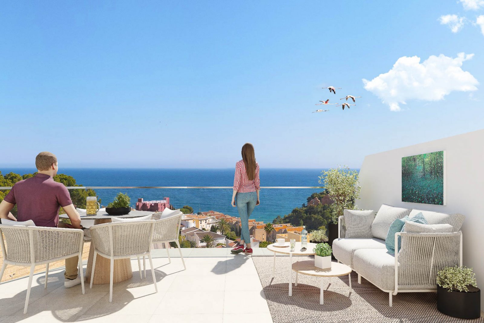 8249CAL Neubau-Wohnungsprojekt zum Verkauf in Calpe.