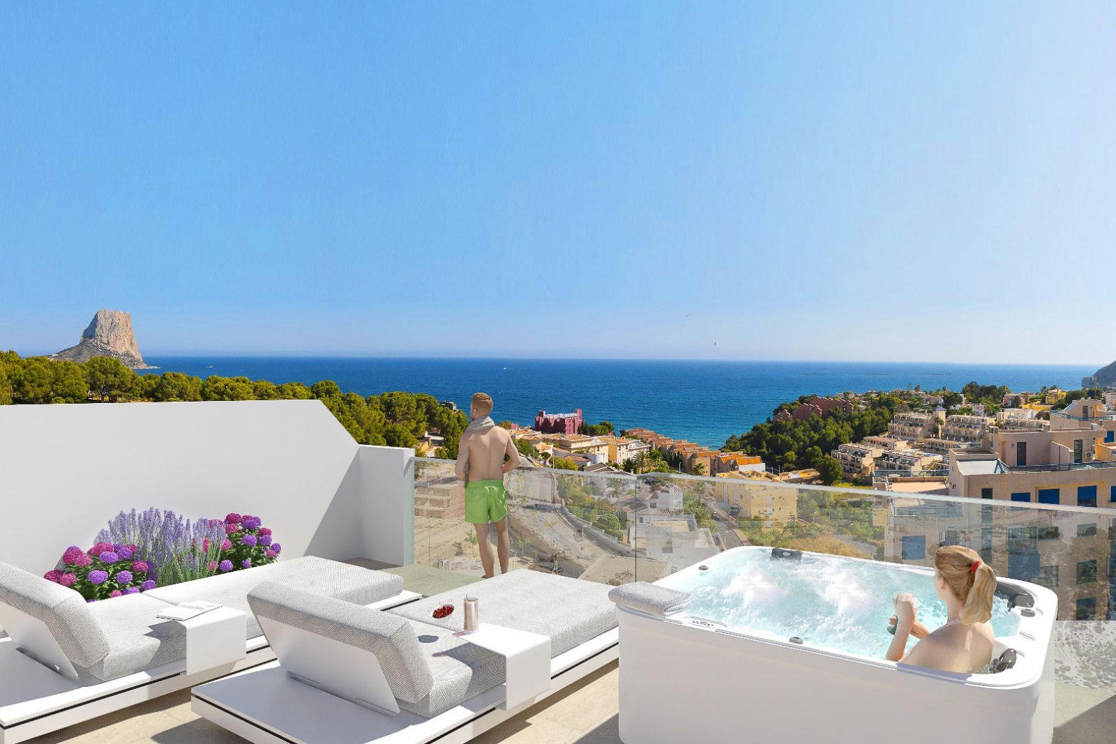 8249CAL Neubau-Wohnungsprojekt zum Verkauf in Calpe.