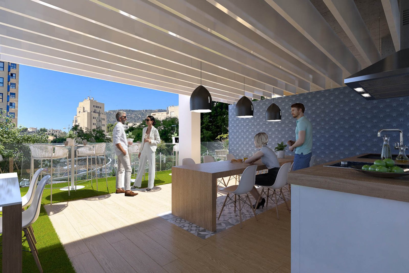 8249CAL Neubau-Wohnungsprojekt zum Verkauf in Calpe.